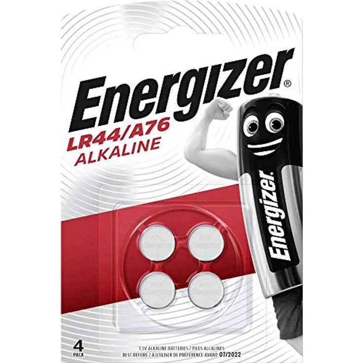Energizer LR44-A76 Alkali Batterien, 1.5V, 4 Stück – Bild 3