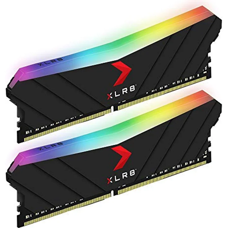 PNY XLR8 Gaming Epic-X RGB DDR4 3200MHz 16GB (2x8GB) Desktop Memory Dual Pack, MD16GK2D4320016XRGB, Schwarz - Preisvergleich – Bild 2