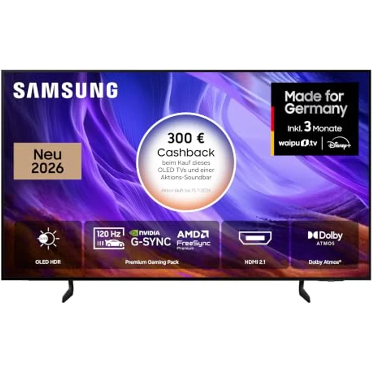 SAMSUNG GQ83S85H OLED 4K Smart TV, 83 Zoll / 210 cm, UHD 4K, Vision AI, Dolby Atmos, Motion Xcelerator 120Hz – Bild 2
