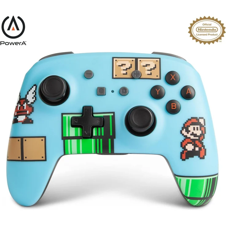PowerA Wireless Controller Mario Bros. 3 Nintendo Switch Controller mit Bluetooth, 30 Stunden Spielzeit, Pokémon Design
