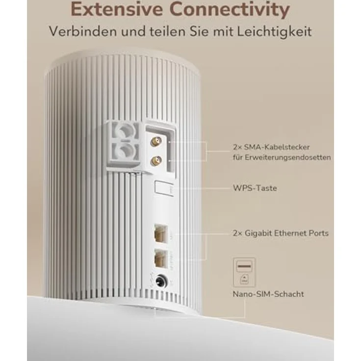 Cudy P2 SA/NSA AX3000, 5G Mobilfunk-Router mit Wi-Fi 6, MU-MIMO, VPN-Unterstützung und Cudy Mesh App – Bild 5