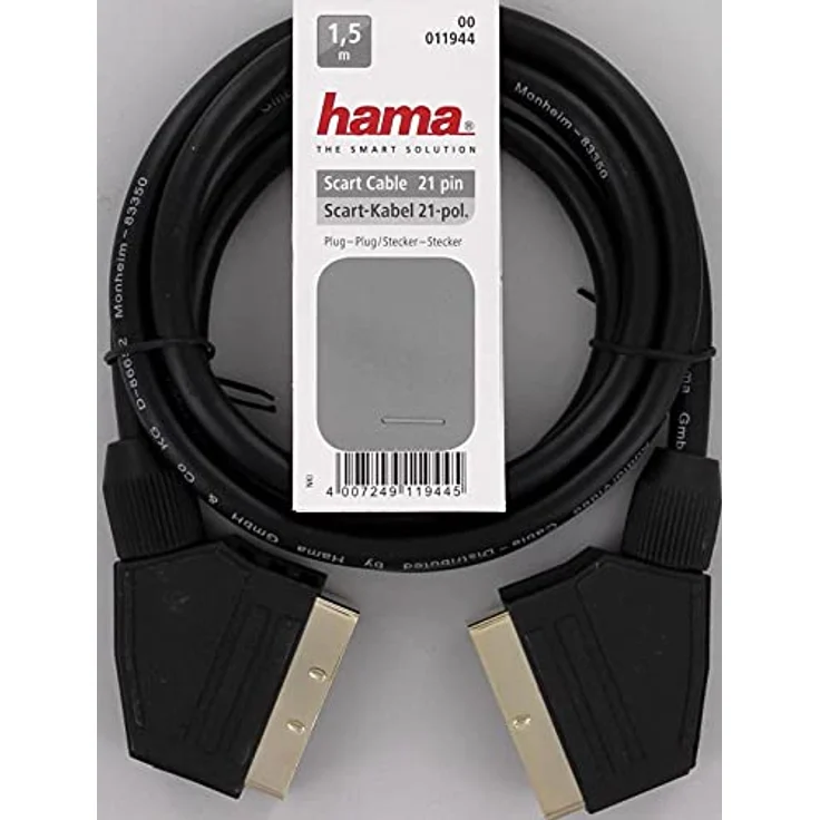 Hama Scart-Verbindungskabel Stecker - Stecker, 1,5 m – Bild 4