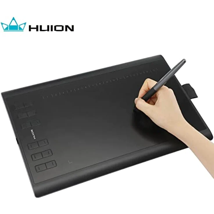 HUION PW100 Tablet-Digitalstift, ergonomisches Design mit 2 programmierbaren Tasten, kompatibel mit H640P/H950P/H1060P/H610PRO V2 – Bild 7