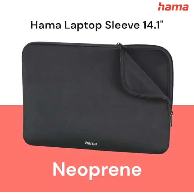 Hama Laptophülle 14,1 Zoll (35,8 cm) (Neopren, Schutz für Laptop, bis zu 36 cm), Schwarz – Bild 6