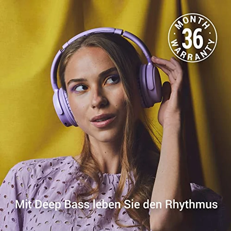 Energy Sistem Headphones Bluetooth Style 3 Lavender Kabellose Kopfhörer Falthelme (Bluetooth® 5.1, Deep Bass, HQ Voice Calls, Long Battery Life: 25 h) - Violett – Bild 4