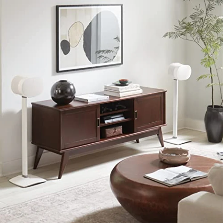 Sanus Lautsprecherständer für Sonos Era 300™ (Paar) - WSSE32-W2, optimale Hörhöhe, integriertes Kabelmanagement, in Weiß – Bild 4