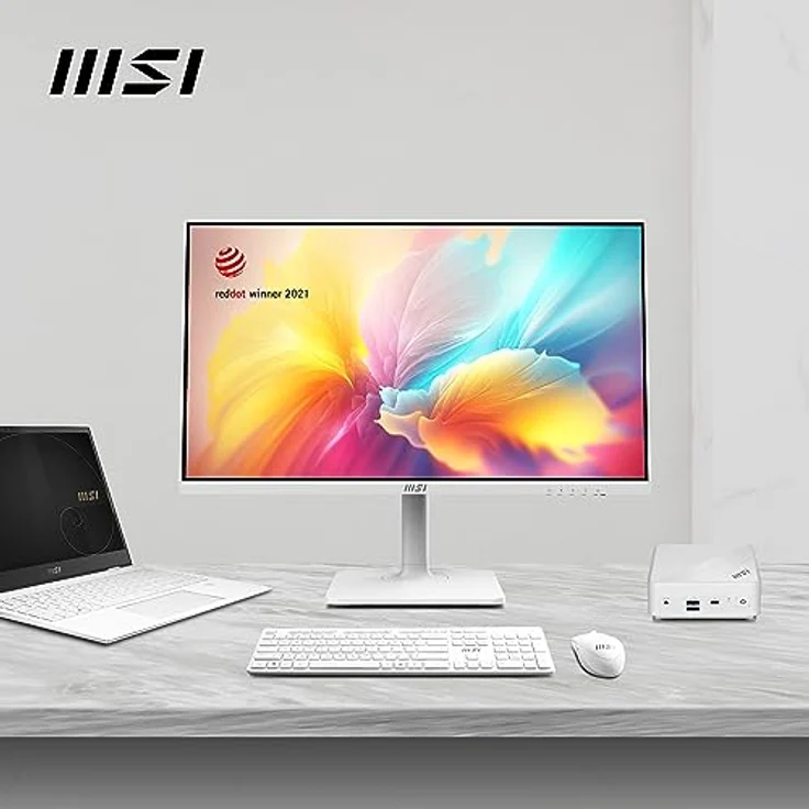 MSI Modern MD272XPWDE 27 Zoll (69 cm) Business Monitor, FHD (1920x1080), 100 Hz, IPS Panel, USB-C, HDMI, Displayport, Weiß – Bild 5