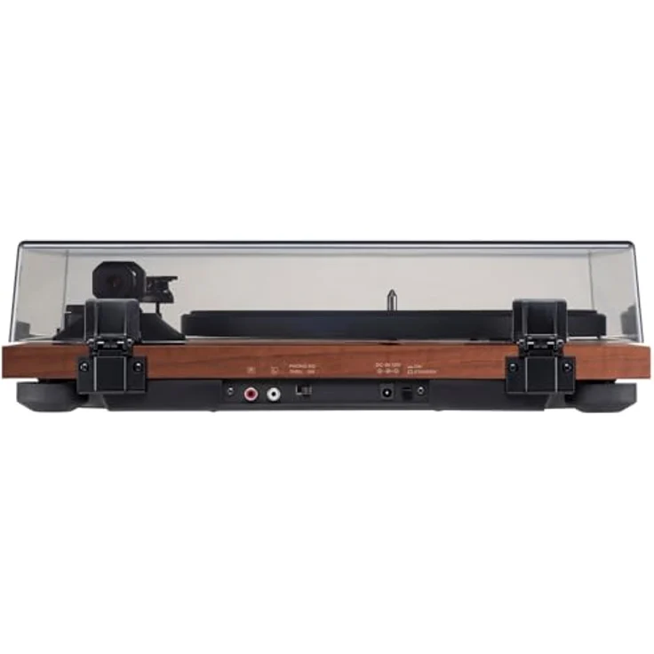 Teac TN-280BT(WA) Hifi Plattenspieler mit Bluetooth Sender für Lautsprecher und Kopfhörer, (Aluminium-Druckgussplatte, Riemenantrieb, MM Phono-Vorverstärker, High-Density MDF-Gehäuse), Schwarz (braun) – Bild 3