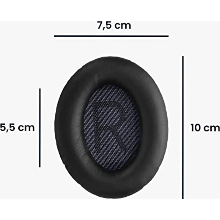kwmobile 2X Ohrpolster kompatibel mit Bose Quietcomfort 35 35II 25 15 / QC35 QC35II QC25 QC15 - Kopfhörer Polster aus Kunstleder in edler Lederoptik – Bild 4