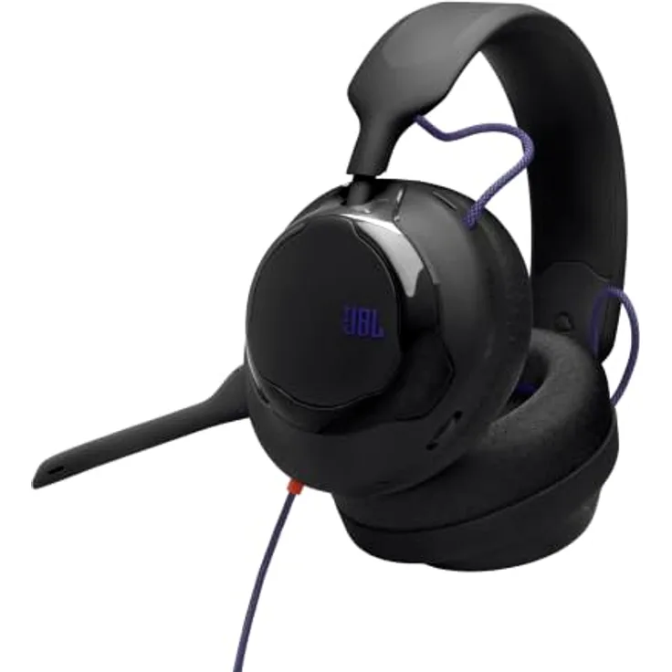 JBL Quantum 120, Kabelgebundenes Gaming-Over-Ear-Headset mit 3,5 mm Klinke, Schwarz