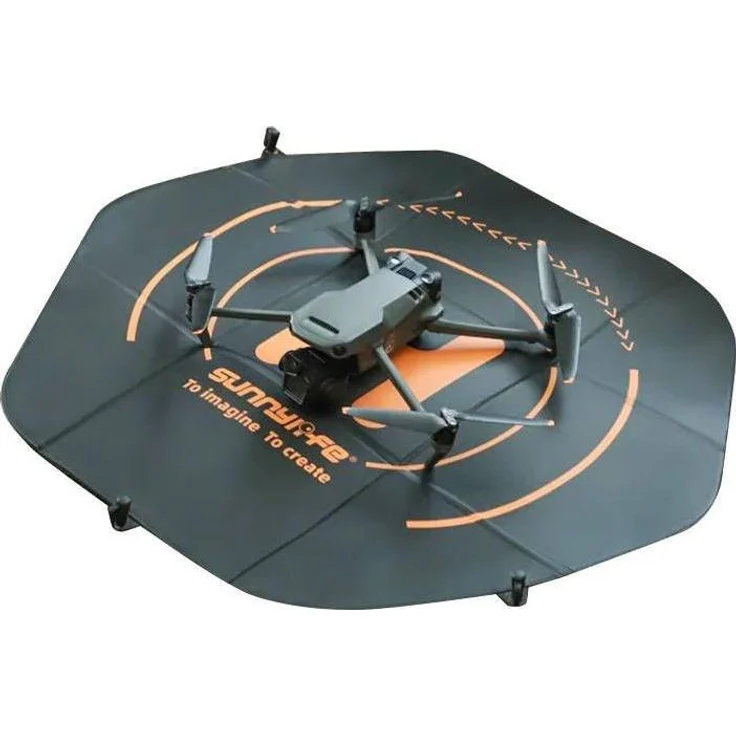 Sunnylife TJP11, Drohnen Landeplatz 80 cm hexagonal, doppelseitig und wasserdicht für DJI Mavic Air, Mavic, Phantom 2, inkl. Tragetasche und Stabilisierungsnadeln