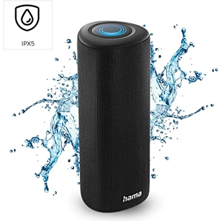 Hama Pipe 3.0 (14 h, Batteriebetrieb), Bluetooth Lautsprecher, Schwarz mit RGB-LED-Beleuchtung, Equalizer und Freisprecheinrichtung – Bild 8