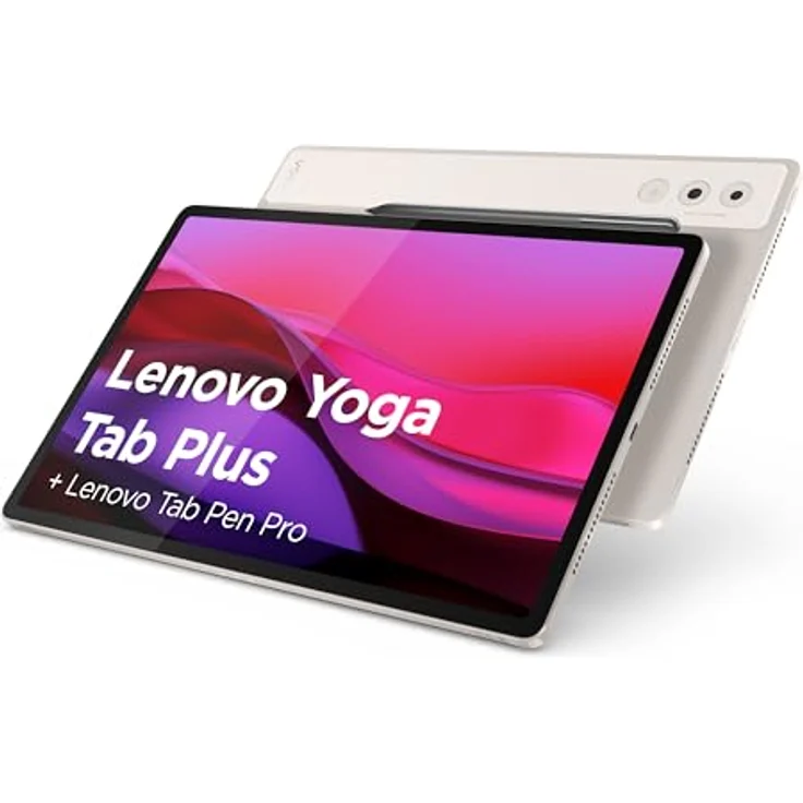 Lenovo Yoga Tab Plus, 12.7" 3K Tablet mit Qualcomm Snapdragon 8 Gen 3, 16GB RAM, 256GB eMMC, Android 15 und Seashell Tab Pen Pro – Bild 1