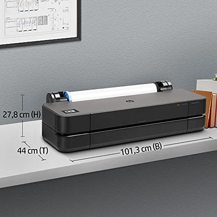 HP Designjet T250 Großformatdrucker Thermal Inkjet Farbe 2400 x 1200 DPI A1 (594 x 841 mm) Eingebauter Ethernet-Anschluss WLAN (5HB06A) – Bild 3