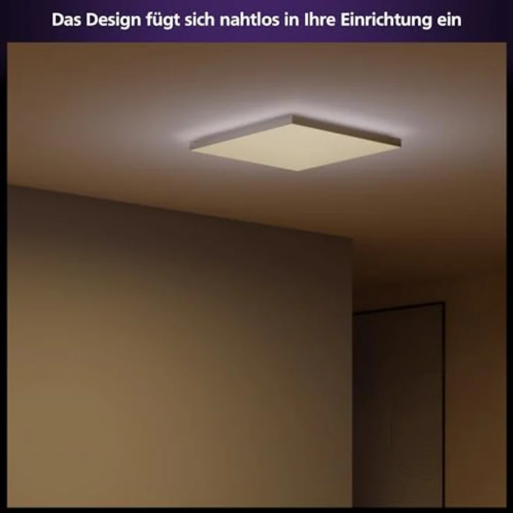 Philips Hue Datura smarte Panelleuchte (quadratisch 60 x 60 cm), weißes & farbiges Licht, Bluetooth kompatibel, Sprachsteuerung mit Alexa, Apple Home & Google Assistant – Bild 3