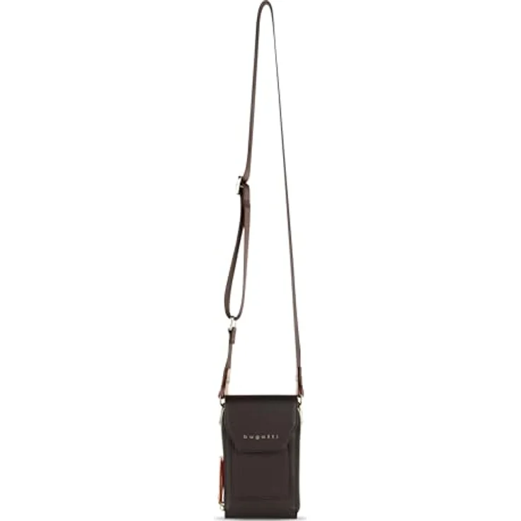 bugatti Ella Handytasche 11 cm, dunkelbraun, 100% Polyester, kompakte Schutzhülle – Bild 4