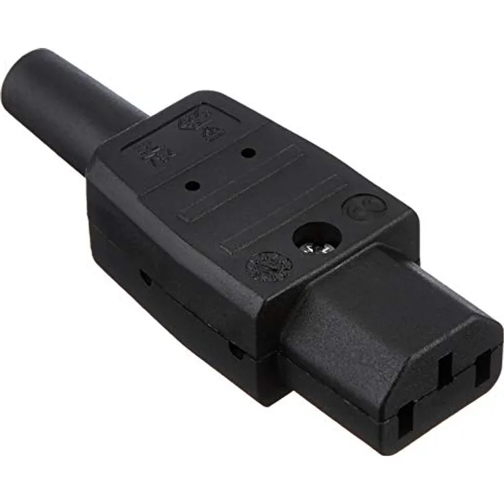 Bachmann 915.170 Kaltgerätedose Nr.794 70 Grad, Schwarz