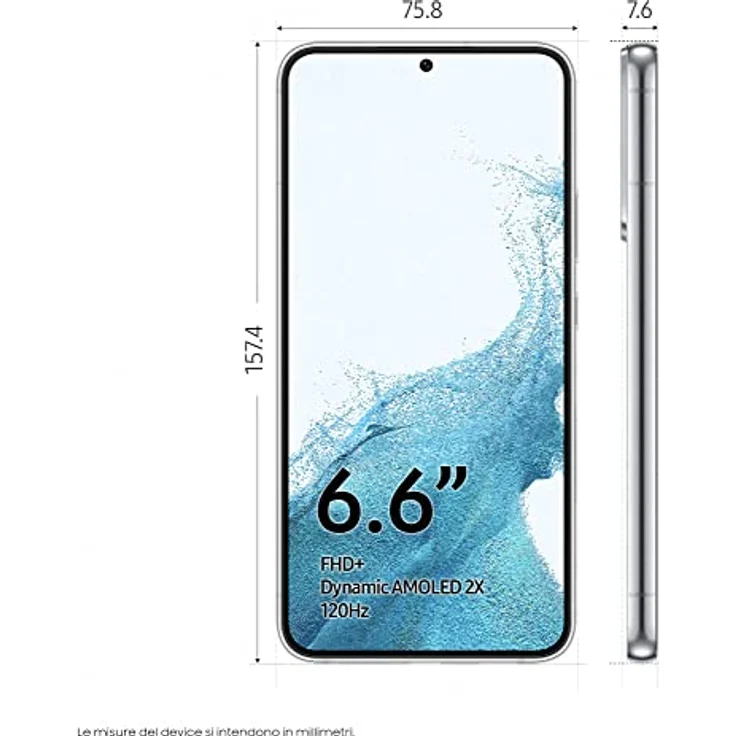Samsung Galaxy S22+ S906 5G EU 128GB, Android, Phantom White – Bild 3