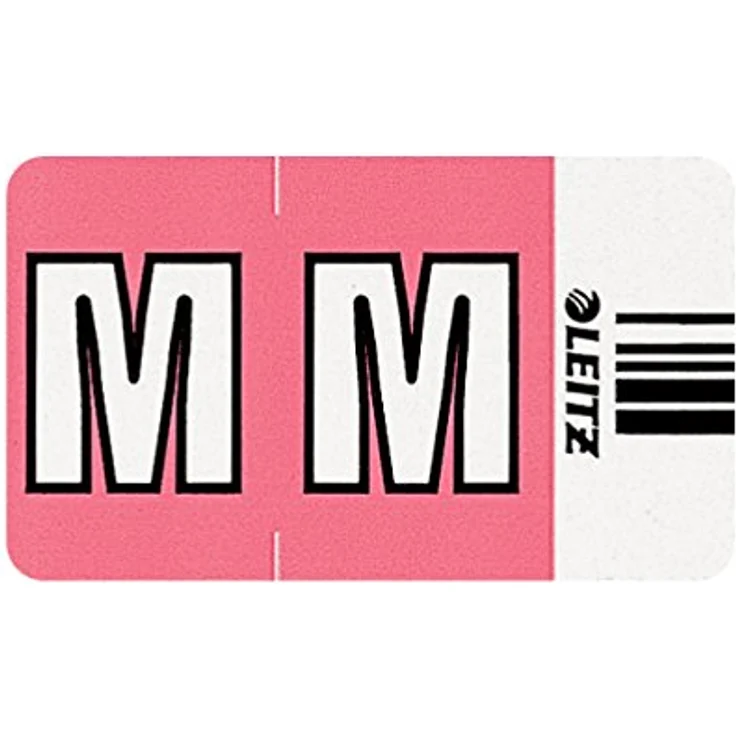 LEITZ Aktenordner LEITZ Buchstabensignal Orgacolor "M", auf Rolle, rosa – Bild 2