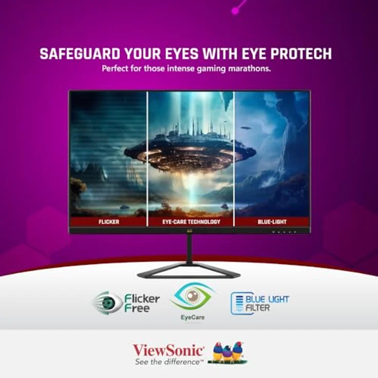 ViewSonic VX2779-HD-PRO 27Zoll 180Hz Gaming Monitor, SuperClear IPS-Panel, 180Hz Bildwiederholungsrate, HDR10 – Bild 2