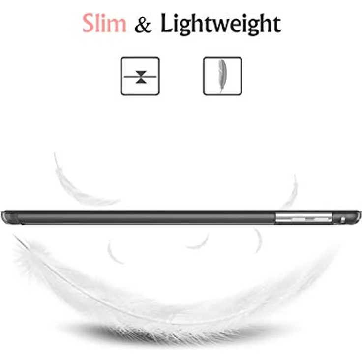 Fintie Hülle für iPad Air 2 (2014 Modell) / iPad Air (2013 Modell) - Ultradünne Superleicht Schutzhülle mit Transparenter Rückseite Abdeckung mit Auto Schlaf/Wach Funktion, Schwarz – Bild 3
