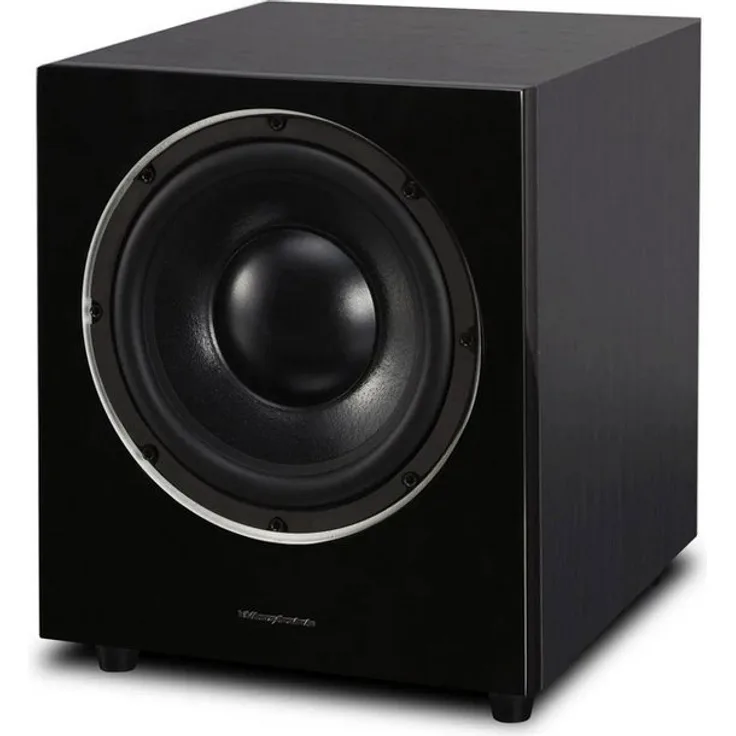 WHARFEDALE WH-D10 Subwoofer, 10" für Heimkino- und HiFi-Anlagen, 150-300 W, Holzdekor Schwarz oder Seidenmatt Weiß