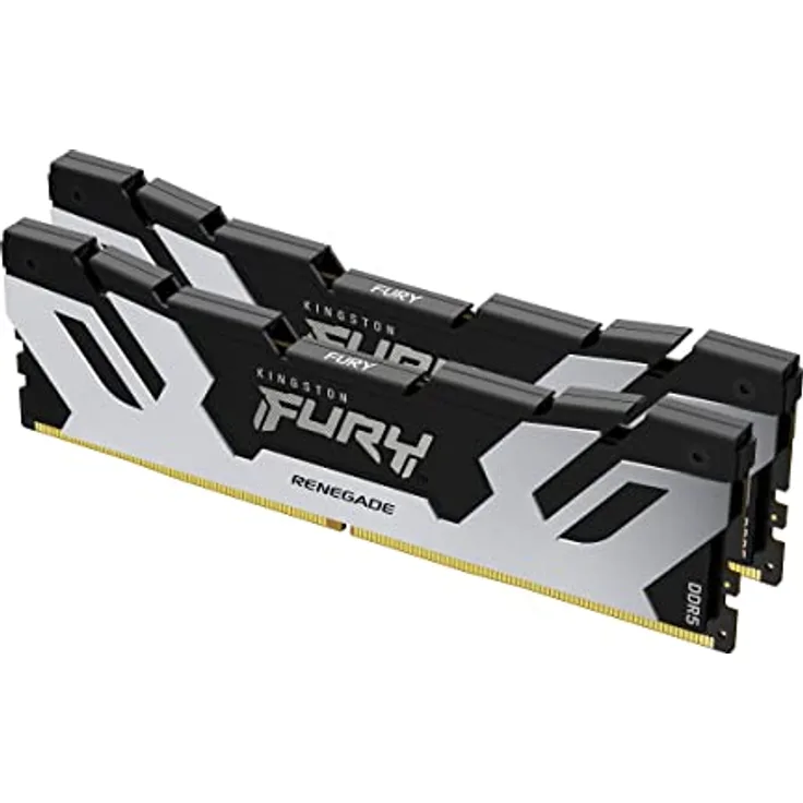 Kingston Fury Renegade KF584CU40RSK2-48 DDR5 Silber/Schwarz XMP 48GB 8400MT/s CL40 CUDIMM Desktop Gaming Speicher Kit - Intel XMP 3.0 zertifiziert