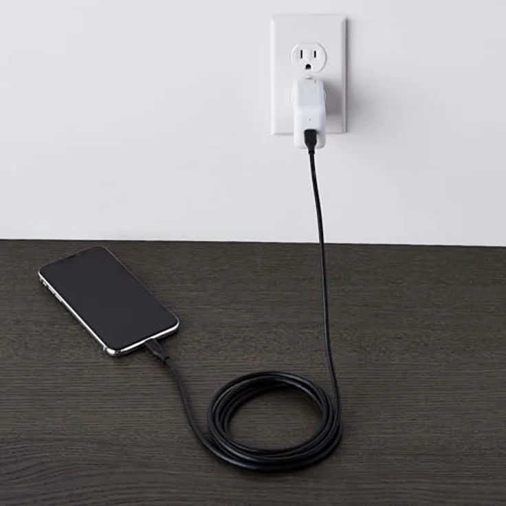 AmazonBasics - USB-C-auf-Lightning-Kabel, MFi-zertifiziertes Ladekabel für iPhone 11-11 Pro-11 Pro max-X-XS-XR-XS Max - 8-8 Plus, für Typ-C Ladegeräte, Unterstützt Power Delivery, Schwarz, 1,82 m – Bild 5