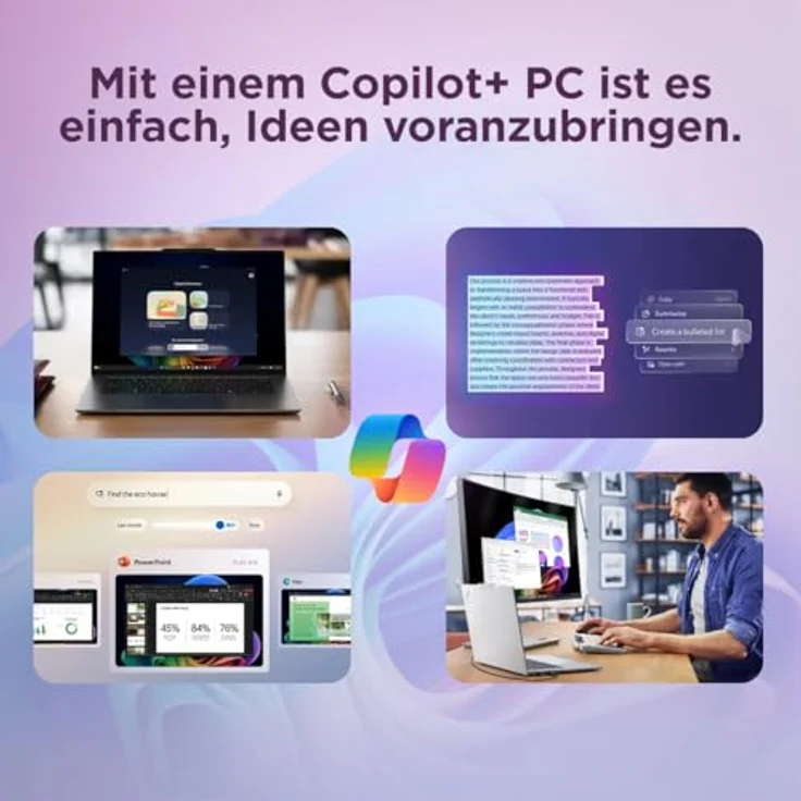 LENOVO Yoga 7 2-in-1 14AGP11 Copilot+ PC, 14 Zoll WUXGA Touchscreen, AMD Ryzen™ AI 5 435, 16 GB RAM, 512 GB SSD, Windows 11 Home, Muschelfarbe – Bild 10