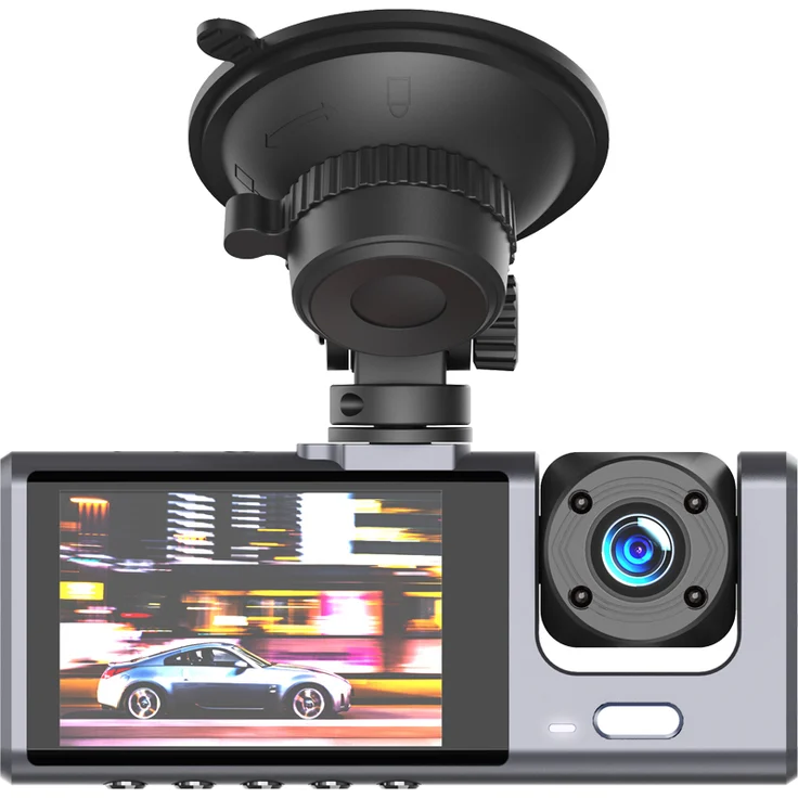 XO Autokamera XJ03 Dual-Front-Heck-Recorder, Full HD 1080p, 170° Weitwinkel, schwarz