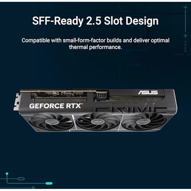 ASUS Prime GeForce RTX 5060 Ti OC Edition, 16GB GDDR7 Gaming Grafikkarte mit DLSS 4, PCIe 5.0, 3x DisplayPort 2.1b, 1x HDMI 2.1b, 2,5-Slot Design – Bild 2