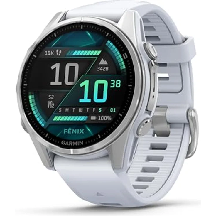 Garmin fēnix 8 43mm Multisport-Smartwatch, 1,3" AMOLED, Taschenlampe, TOPO-Karten, 80+ Sport-Apps, Telefonie, Music Pay – Bild 1