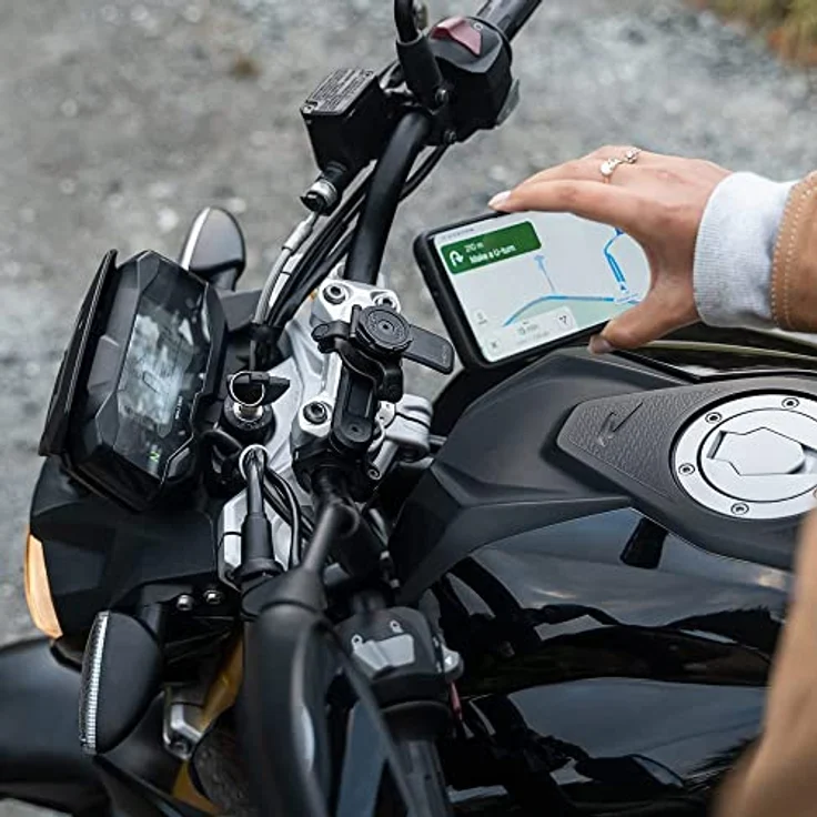 Quad Lock Motorcycle Mount Pro, Smartphone Halterung für Motorräder, Schwarz, inklusive Verlängerungsstück für optimale Sichtbarkeit – Bild 7