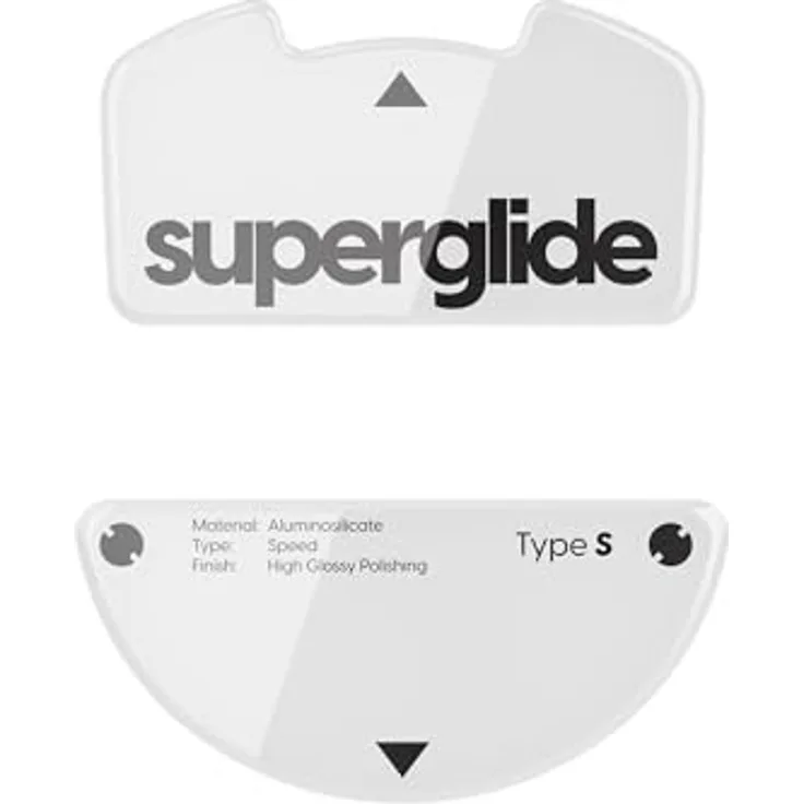 Pulsar Superglide (Type-S) für Razer Viper v3 Pro, weiß, langlebige Maus-Skates aus gehärtetem Glas mit revolutionärer Mikrotextur für eSports-Qualität