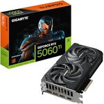 Gigabyte GeForce RTX 5060 Ti WINDFORCE 8G Grafikkarte – 8 GB GDDR7, 128 Bit, PCI-E 5.0, 2572 MHz, 3 x DisplayPort, 1 x HDMI, GV-N506TWF2-8GD