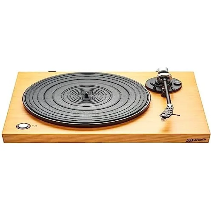 ROBERTS Radio Stylus - Einfache Einrichtung, klassischer Hi-Fidelity-Plattenspieler aus Vinyl mit umschaltbarem Vorverstärker, helle Eiche