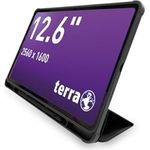 Terra PAD 1201-12.6" Tablet 8GB RAM 256GB Speicher LTE Android 14 OLED-Display Octa-Core-Prozessor - Leistungsstark, Vielseitig Mobil - Schwarz