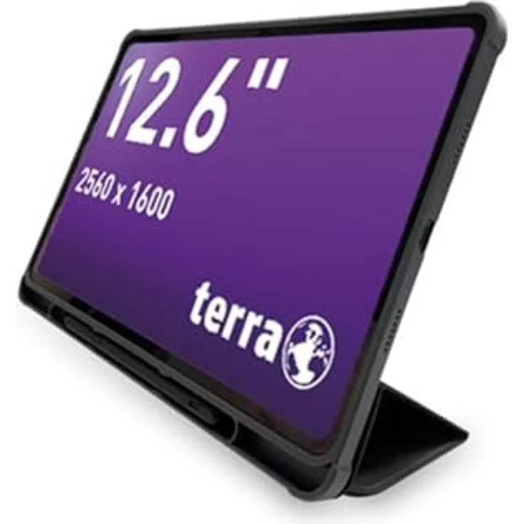 Terra PAD 1201-12.6" Tablet 8GB RAM 256GB Speicher LTE Android 14 OLED-Display Octa-Core-Prozessor - Leistungsstark, Vielseitig Mobil - Schwarz – Bild 1