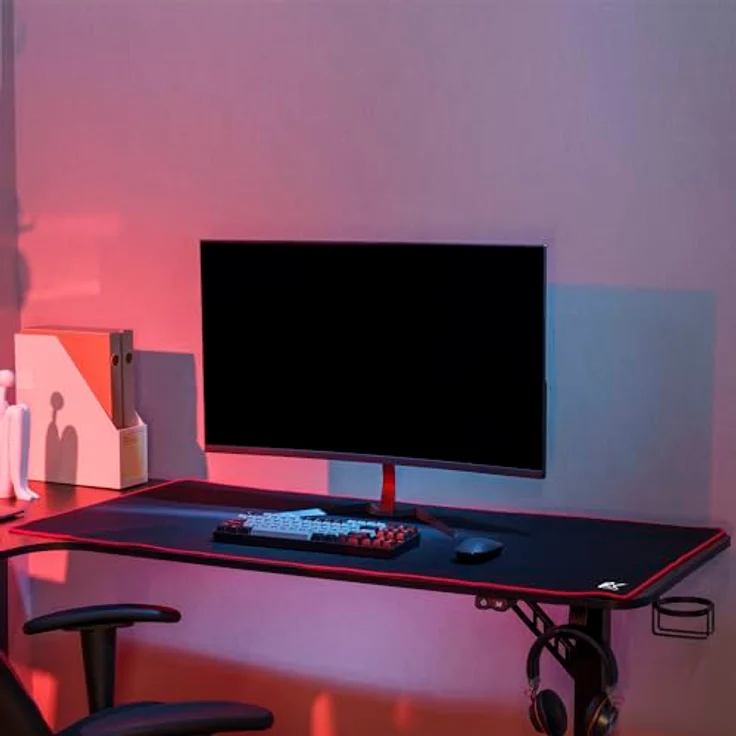 "NanoRS Gaming Mauspad RS173 (1-St), Gaming-Schreibtischunterlage 120x60cm schwarz" – Bild 2
