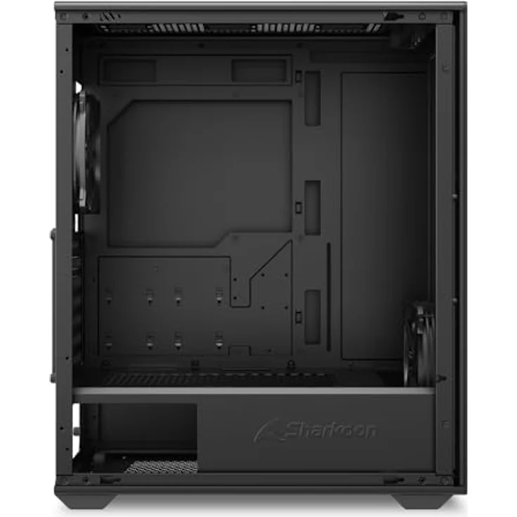 Sharkoon VK3, ATX PC Gehäuse mit erweiterbarem Airflow und Wasserkühlungs-Unterstützung, schwarz - Preisvergleich – Bild 5
