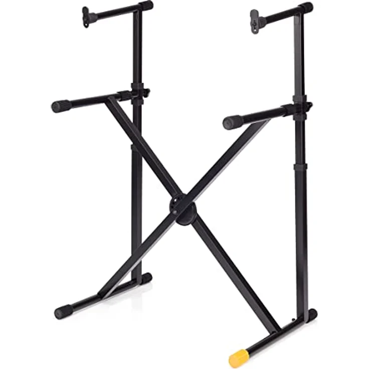 HERCULES Doppelkeyboardständer, EZ-LOK System, X-Style – Bild 1