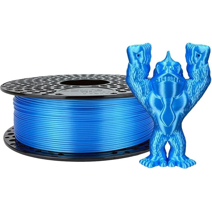 AzureFilm Silk Ocean Blue 1,75mm 1kg 3D Filament, PLA, seidenmatte Oberfläche, Blau