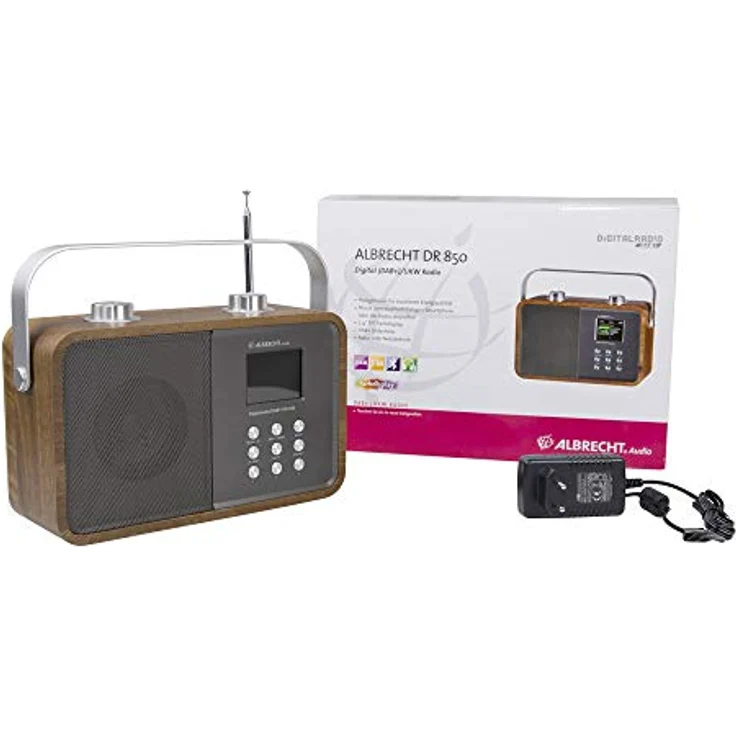 Albrecht DR850, 27385, tragbares Digitalradio für Zuhause oder unterwegs mit Akku, kombiniert DAB+ mit UKW und Bluetooth-Musikstreaming, braunes Holzgehäuse – Bild 7