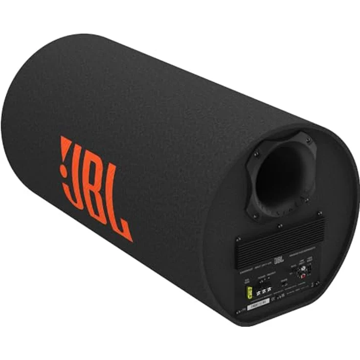 JBL BassPro Tube 12 Zoll 30cm Subwoofer Auto Aktiv, Tube Bassbox mit 450W Max Klasse D Verstärker, Patentierte Tiefbass Slipstream-Port, Fernbedienung – Bild 2