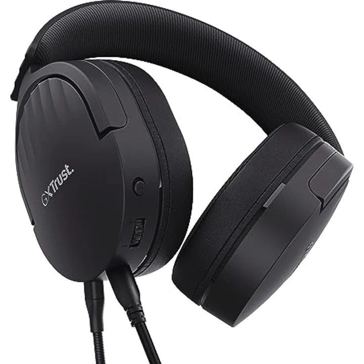 Trust Gaming GXT 489 Fayzo Gaming Headset, 85% Recyclingkunststoff, für PC, PS5, PS4, Xbox Series X|S, Switch, 3,5-mm Klinke, Over-Ear Kopfhörer, Mikrofon mit Geräuschunterdrückung - Schwarz – Bild 2