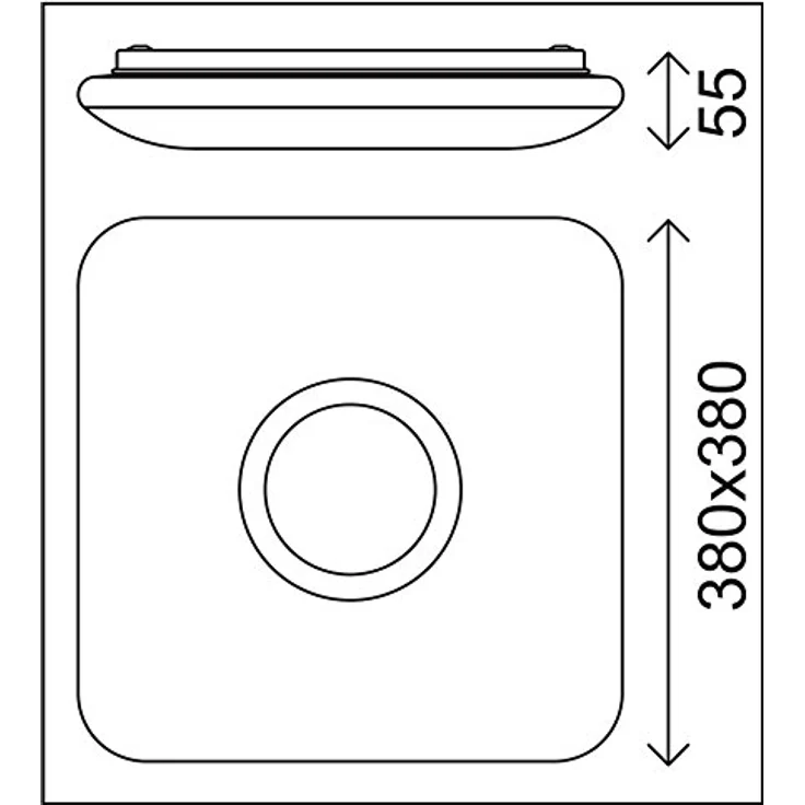 Trango 3099 dimmbare 24 Watt LED-Deckenleuchte inkl. Bluetooth-Lautsprecher & RGB-Ambientebeleuchtung, Sternenhimmel-Effekt, weiß – Bild 4