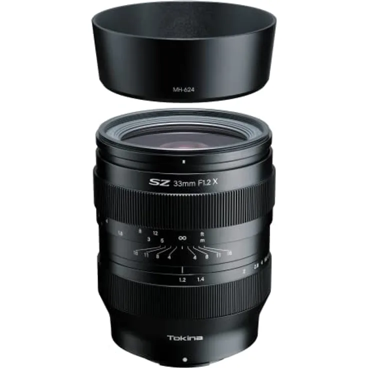 Tokina SZ 33mm F1,2 MF, lichtstarkes Objektiv für Fujifilm X, Black, TO1-SZX033F mit präziser Fokussierung und hochwertiger Metallkonstruktion