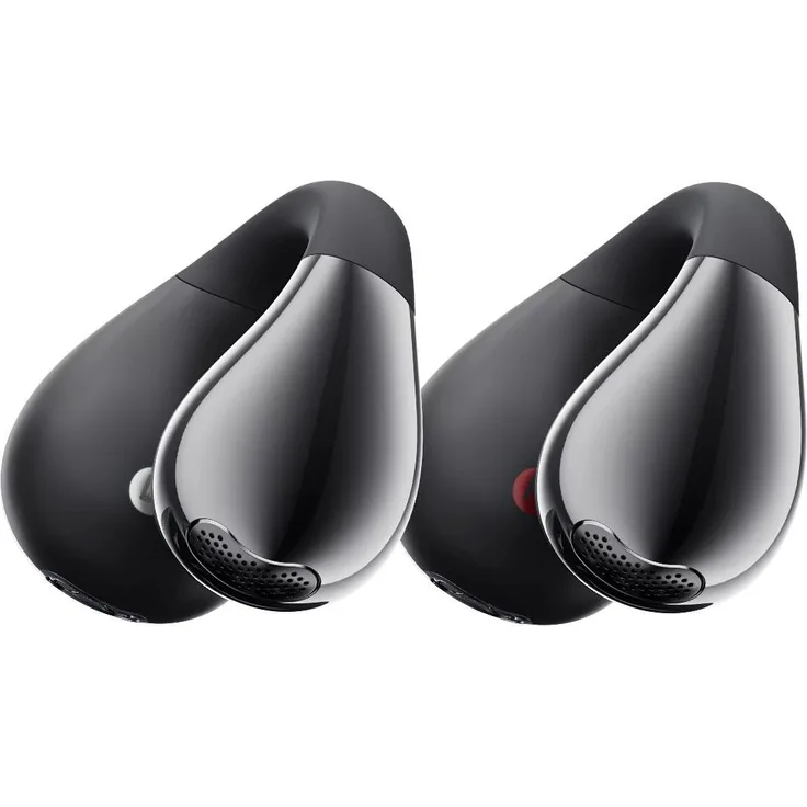 BOOMPODS Boomclip Pro, True Wireless Clip-On Open-Ear-Kopfhörer schwarz, IPX5 wassergeschützt, optimal für sportliche Aktivitäten