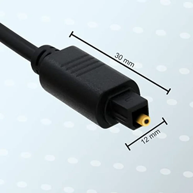 BIGtec 2m Toslink optisches Audio Kabel Lichtwellenleiter LWL 5mm – Bild 3