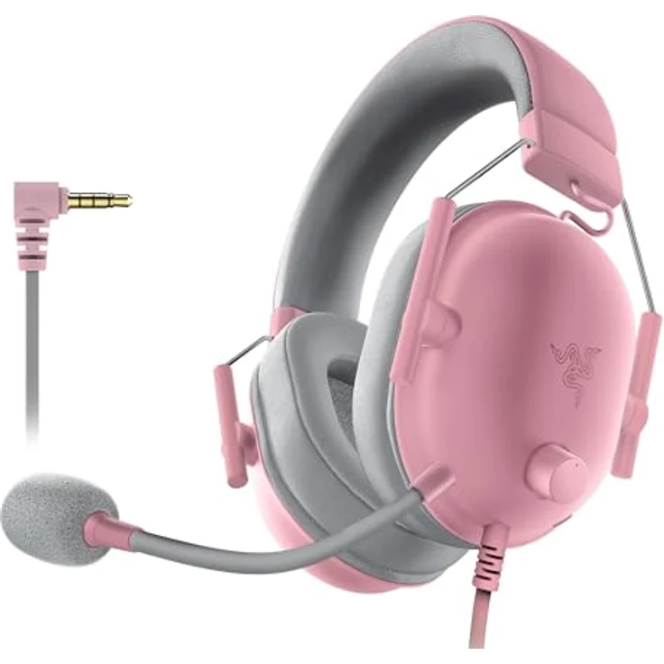RAZER BLACKSHARK V2 X, Kabelgebundenes Esports-Headset mit RAZER™ Triforce Titanium 50-mm-Treibern und HyperClear Mikrofon, Over-ear Design, Quarz/Rosa – Bild 1